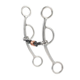 Gag Bit, 5" Sweet Iron Mouth with Copper Roller
