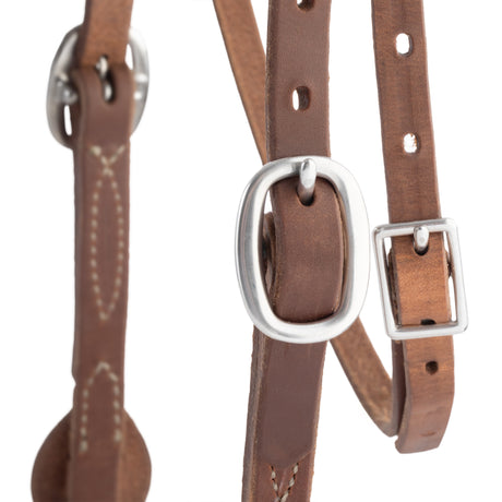 Oiled Hermann Oak Harness Leather Quick Change Headstall