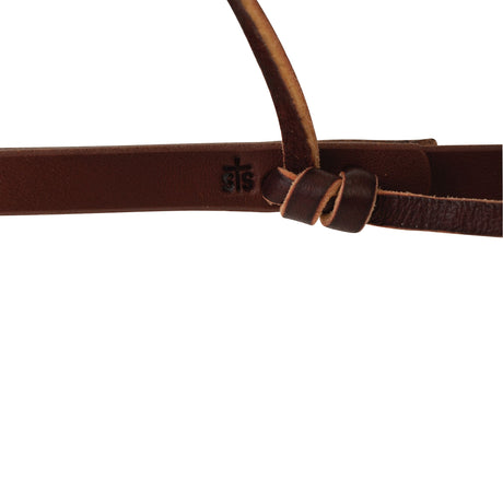 STS Ranch Signature Tack Harness Leather Roping Rein, Water Tie Ends, 1/2" x 7-1/2'
