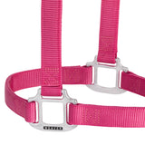 Original Non-Adjustable Nylon Halter, Chrome Plated Hardware, Average
