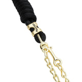 Poly Lead Rope with Brass Plated Swivel Chain
