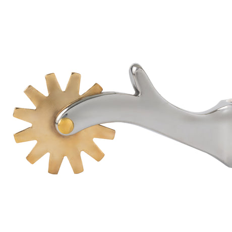 Men's Spur with Plain Band, 2-1/4" Shank, 1" Band, 12-Point Rowel