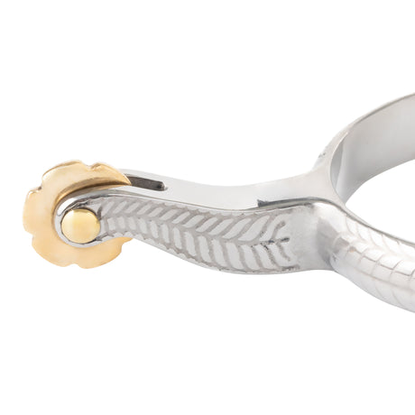 Ladies' Roping Spur with Engraved Band, 2" Shank