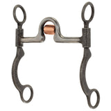 Ported Horse Bit with Copper Cricket, 5" Mouthpiece, 6 1/2" Cheeks
