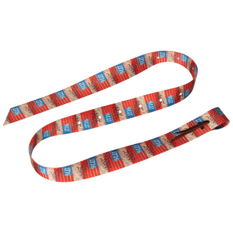 Patterned Poly Tie Strap with Holes, 1-3/4" x 60"