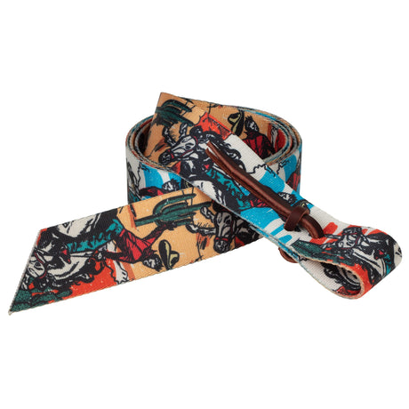 Patterned Poly Tie Strap with Holes, 1-3/4" x 60"