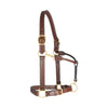 1" Triple Stitch Adjustable Leather Halter