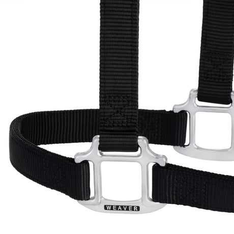 Original Non-Adjustable Nylon Halter, Chrome Plated Hardware, Average