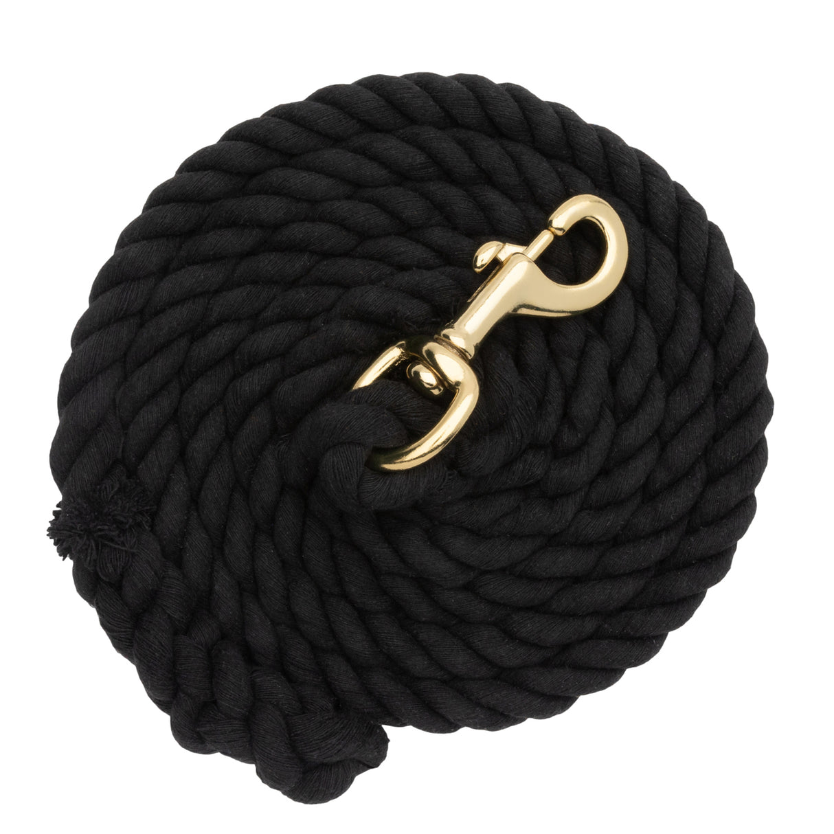 Color Cotton Lead Rope with Brass Plated 225 Snap, 5/8" x 8'