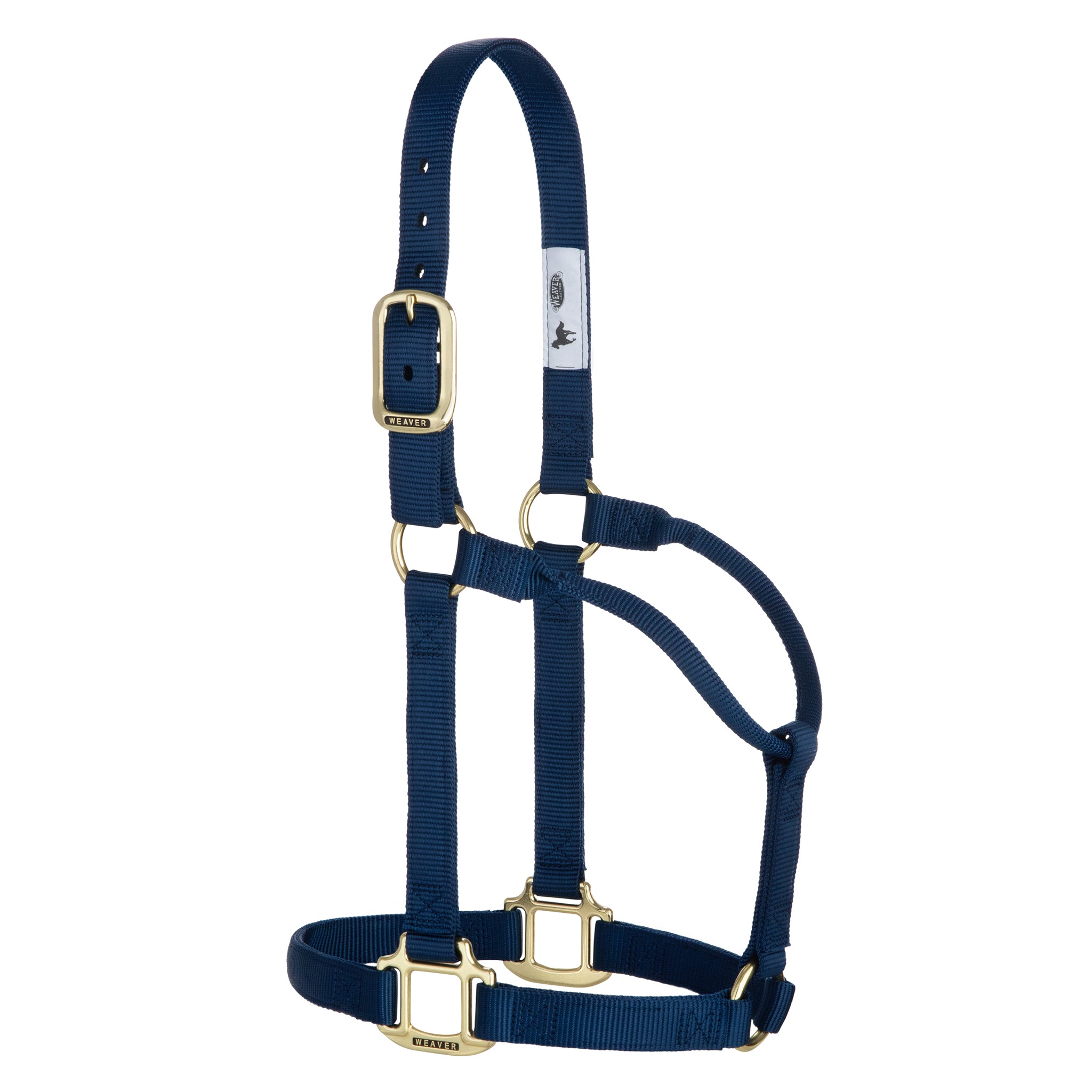 Weaver Equine Zügel Aus Geflochtenem Nylon – 2,5 Cm Breit, 2,4 M Lang, Mit Griffknoten & Vernickelten Conway-Schnallen