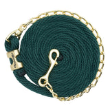 Poly Lead Rope with Brass Plated Swivel Chain
