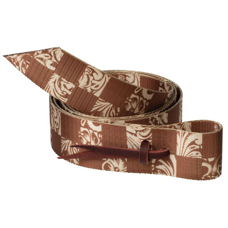 Patterned Poly Tie Strap with Holes, 1-3/4" x 60"