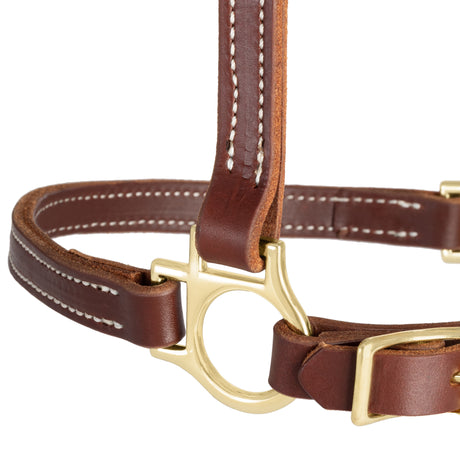 3/4" Double Stitch Adjustable Leather Halter