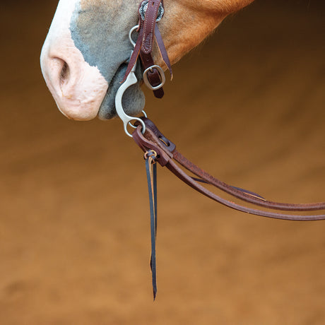 Working Tack Extra Heavy Harness Split Reins with Pineapple Knots, 5/8" x 8'