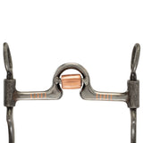 Ported Horse Bit with Copper Cricket, 5" Mouthpiece, 6 1/2" Cheeks