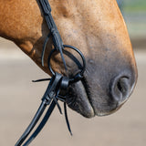 Ring Snaffle Bit with 5" Sweet Iron Dogbone Mouth with Copper Inlay