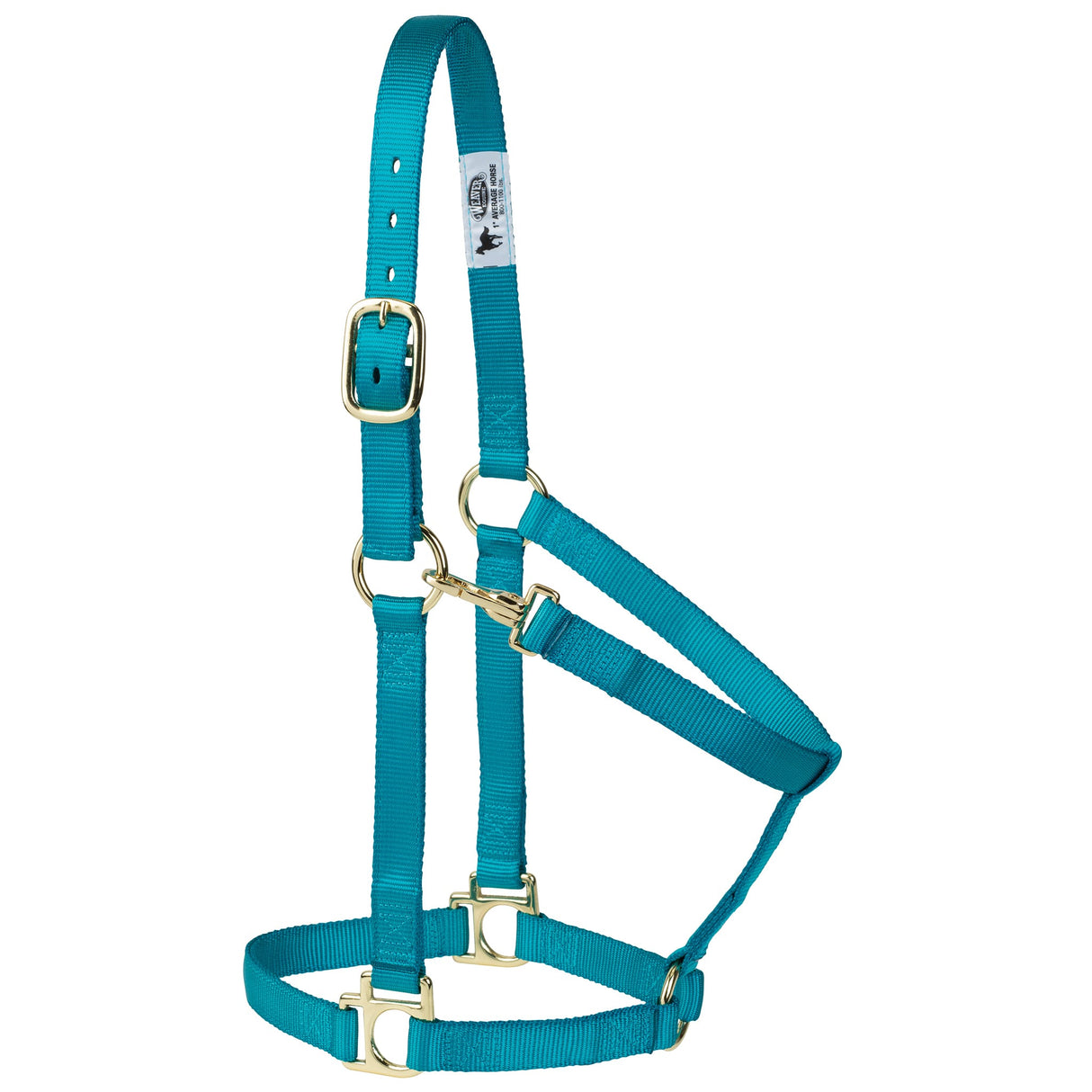 Poly Horse Halter, Non-Adjustable with Throat Snap, Weanling to Large
