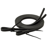 Black Leather Split Reins, 5/8" x 7