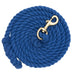 Cotton Lead Rope with Brass Plated 225 Snap, 5/8" x 10'