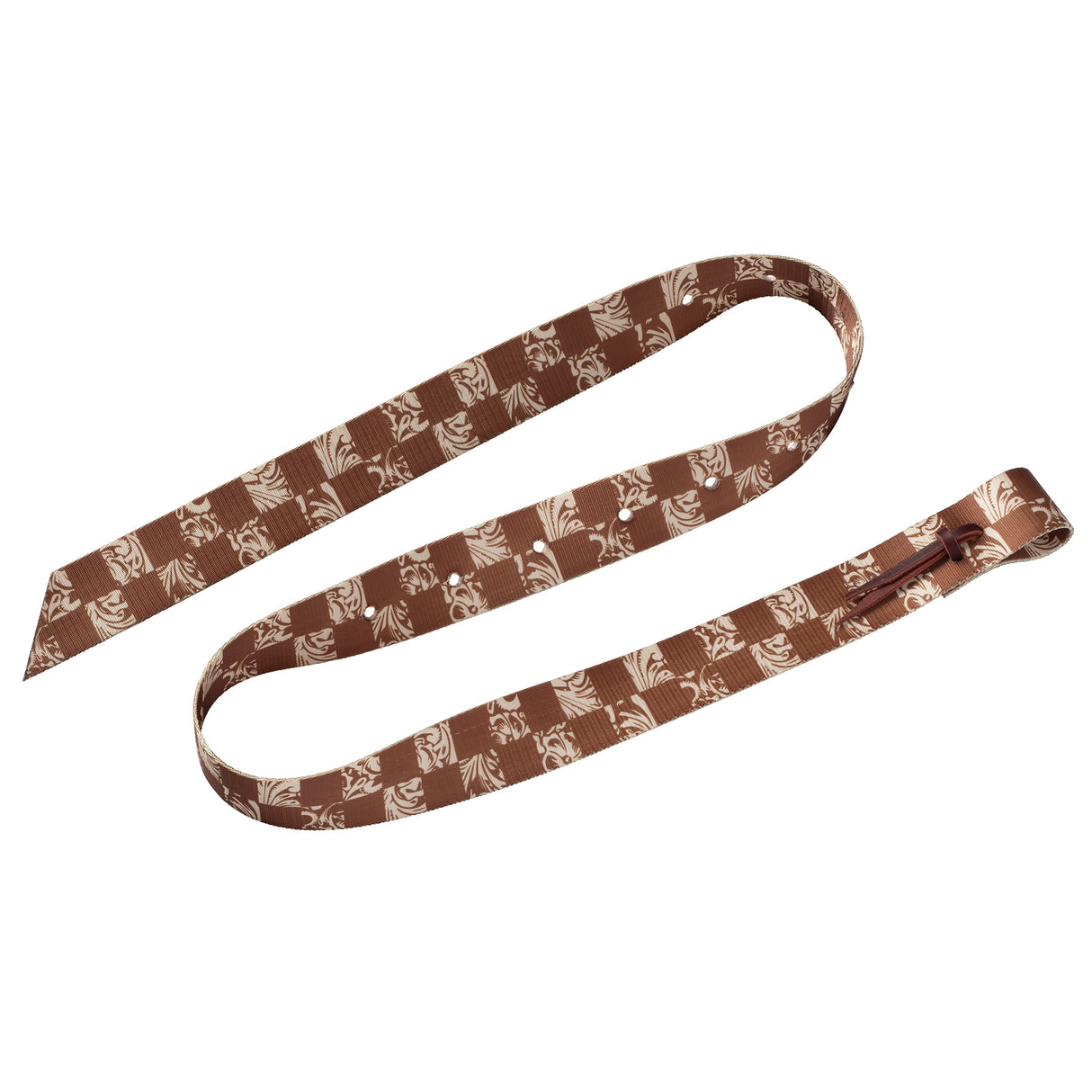 Patterned Poly Tie Strap with Holes, 1-3/4" x 60"
