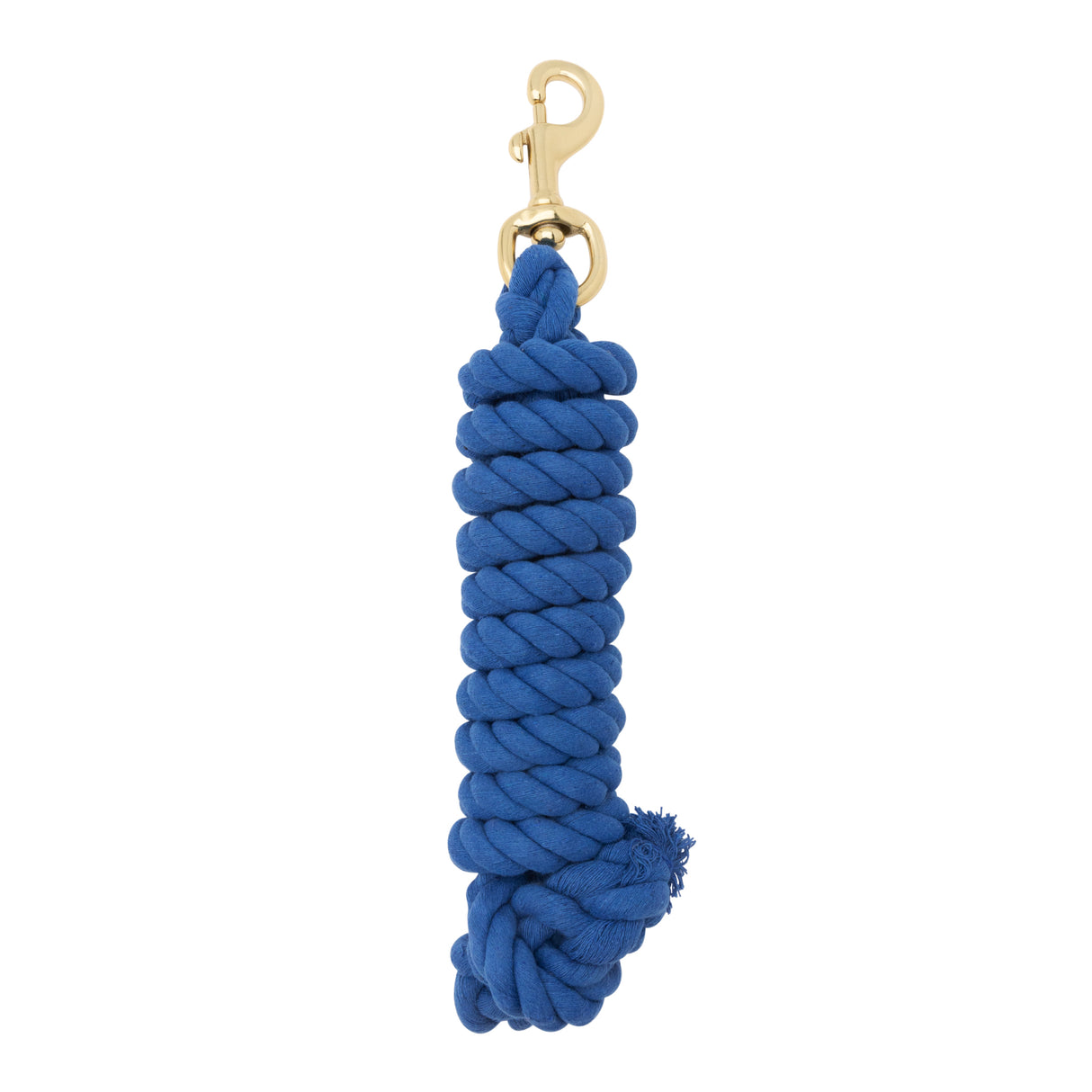 Color Cotton Lead Rope with Brass Plated 225 Snap, 5/8" x 8'
