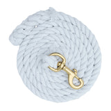 Color Cotton Lead Rope with Brass Plated 225 Snap, 5/8" x 8'