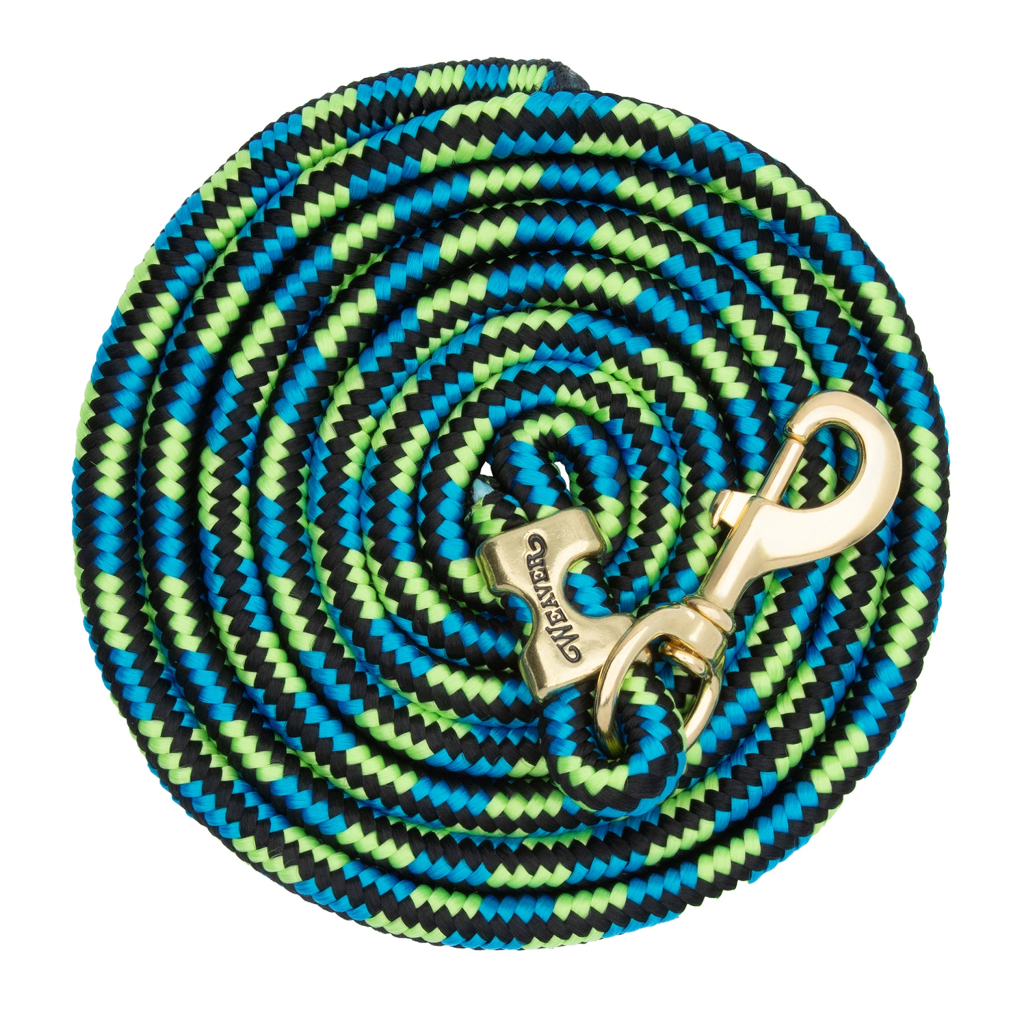 Weaver Leather Poly Horse Lead Rope with Solid Brass 225 Snap, 5/8