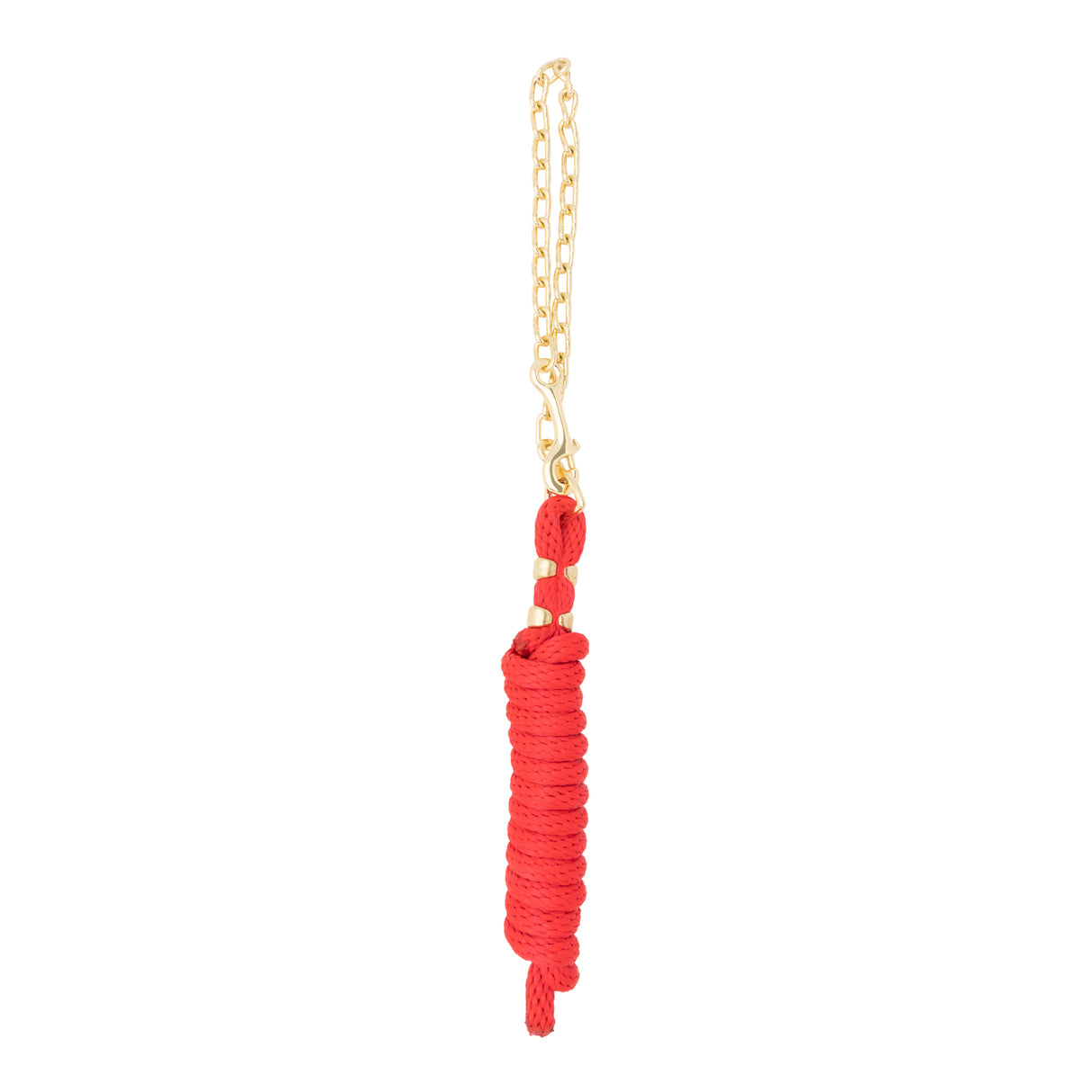Poly Lead Rope with Brass Plated Swivel Chain