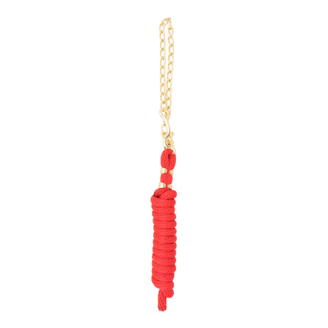 Poly Lead Rope with Brass Plated Swivel Chain