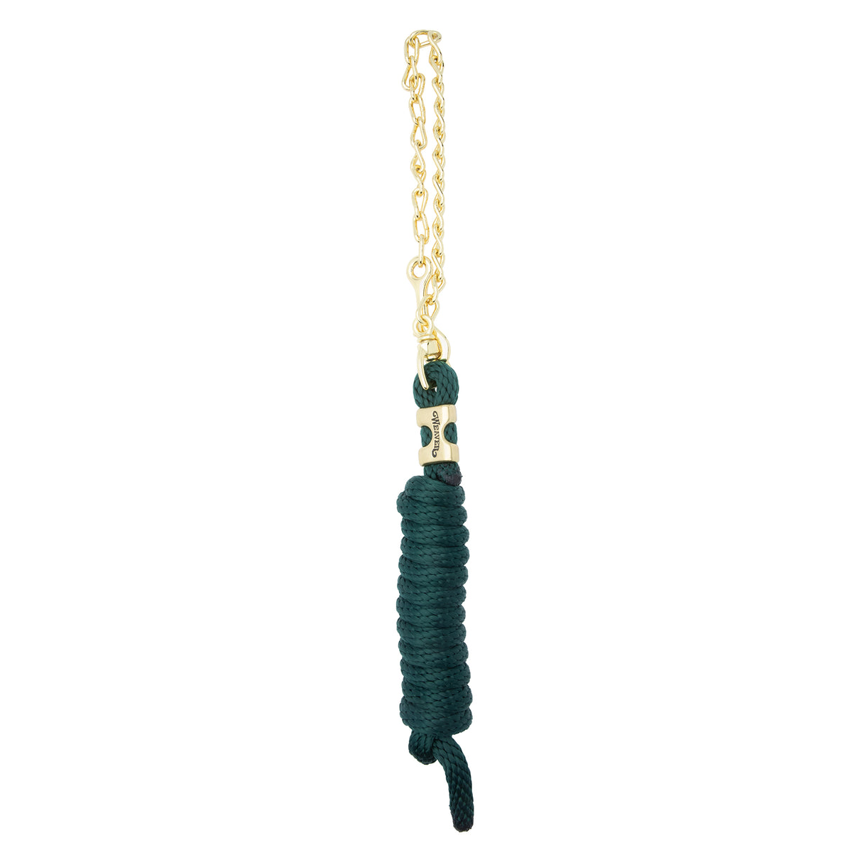 Poly Lead Rope with Brass Plated Swivel Chain