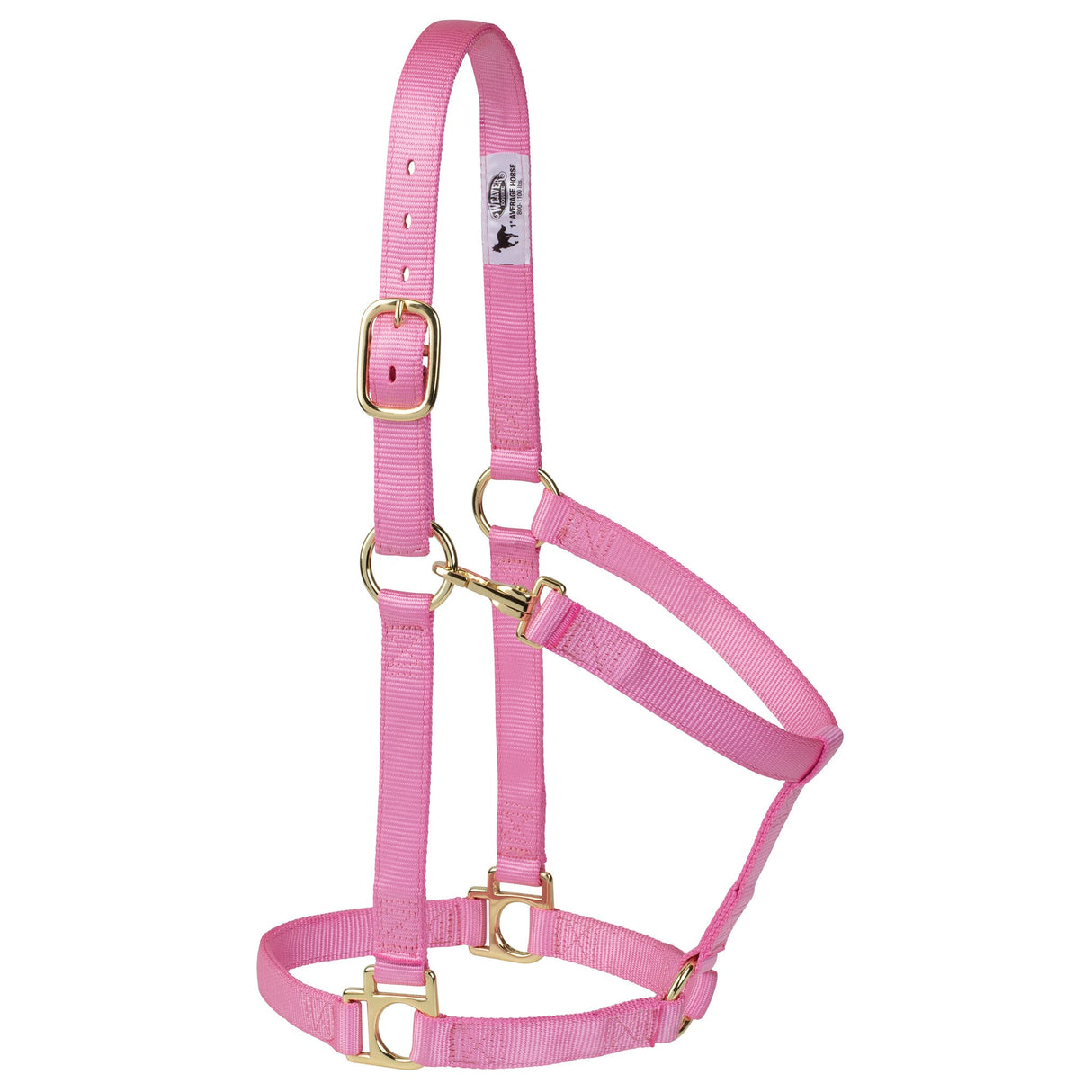 Poly Horse Halter, Non-Adjustable with Throat Snap, Weanling to Large