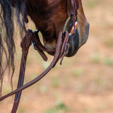 Working Tack Extra Heavy Harness Leather Quick Change Split Reins, 5/8" x 8'