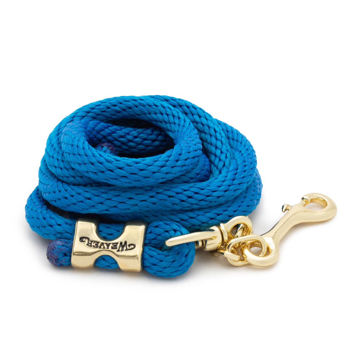 Poly Lead Rope with Brass Plated Swivel Chain