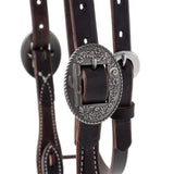 Western Havana Brown Bridle Leather Headstall