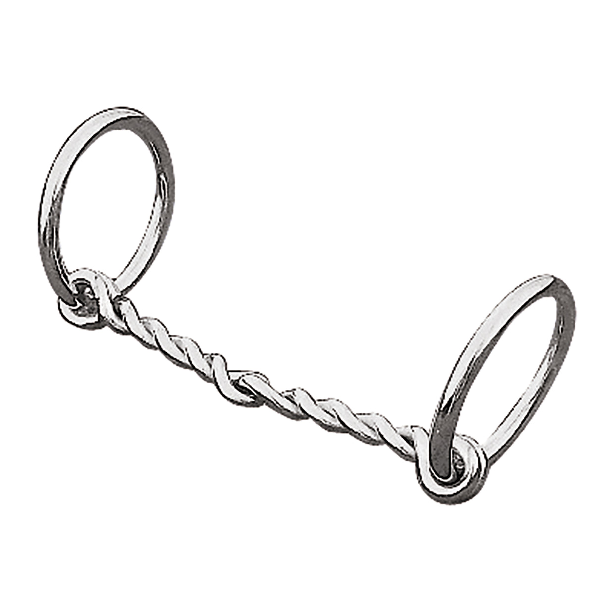 Pony Ring Snaffle Bit, 4-1/2" Single Twisted Wire Mouth