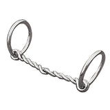 Pony Ring Snaffle Bit, 4-1/2" Single Twisted Wire Mouth