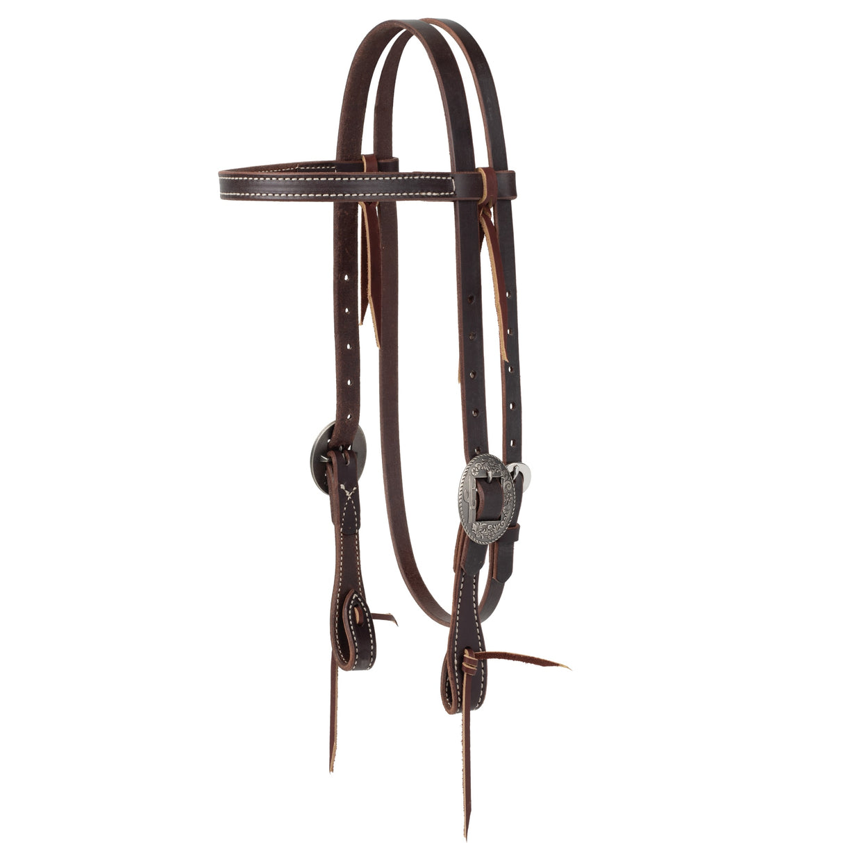 Western Havana Brown Bridle Leather Headstall
