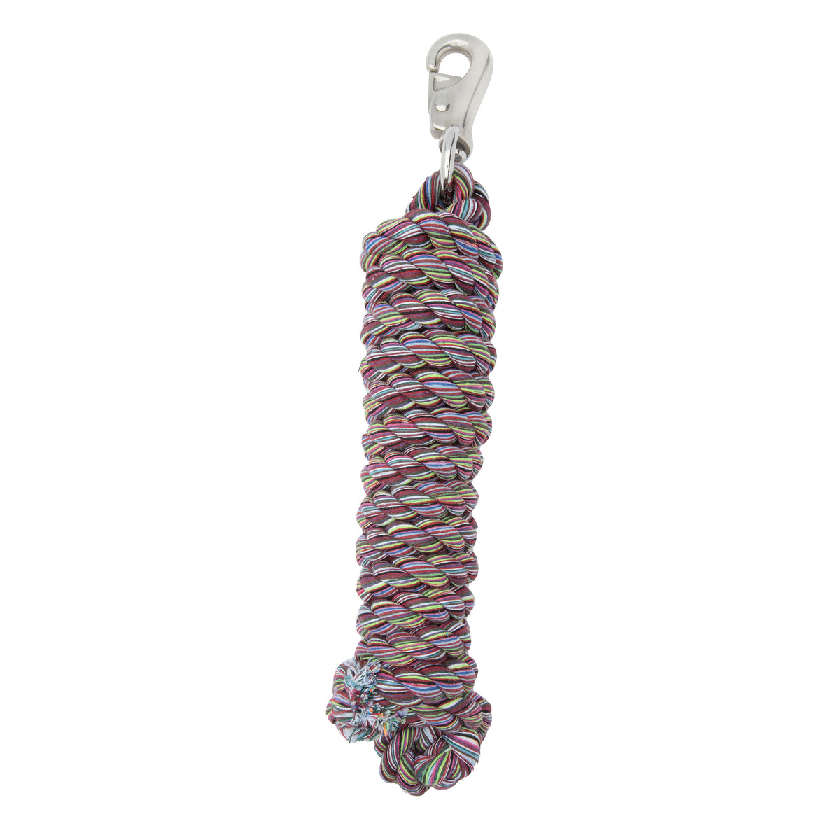 Bull Lead Rope Multi-Colored Cotton Lead Rope with Nickel Plated Bull Snap – Weaver Equine
