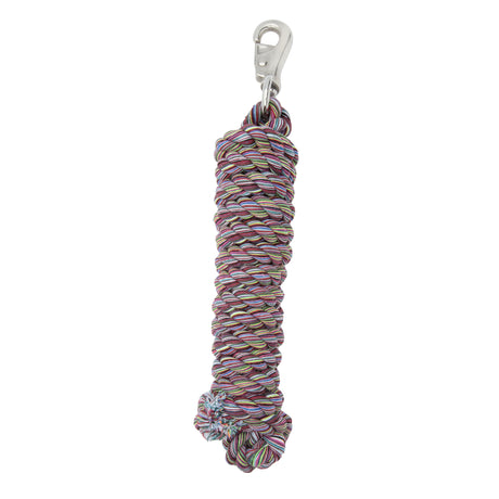 Multi-Colored Cotton Lead Rope with Nickel Plated Bull Snap