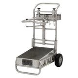 Rolling Barn Utility Cart with Saddle Rack & Grooming Basket