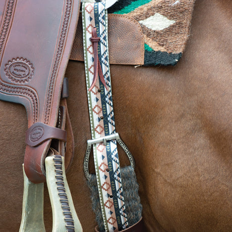 Patterned Poly Tie Strap with Holes, 1-3/4" x 60"