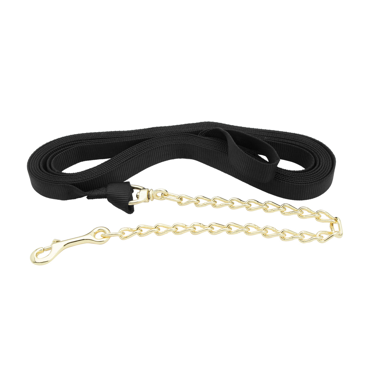 Flat Nylon Lunge Line with Chain, 1" x 24