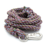 Multi-Colored Cotton Lead Rope with Nickel Plated Bull Snap