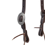 Western Havana Brown Bridle Leather Headstall