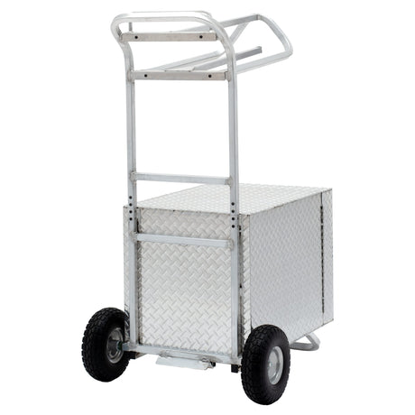 Rolling Tack Box with Saddle Rack