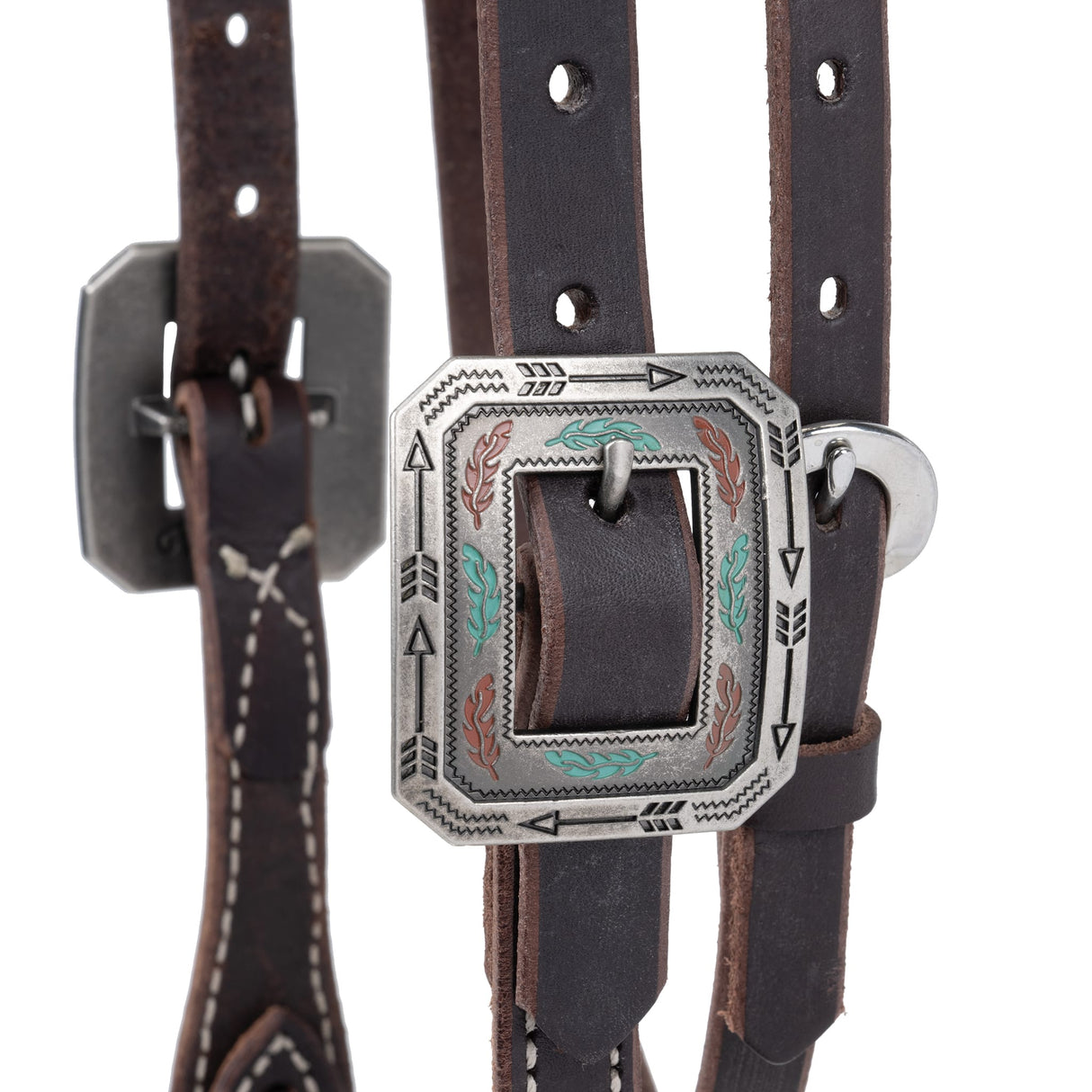Western Havana Brown Bridle Leather Headstall