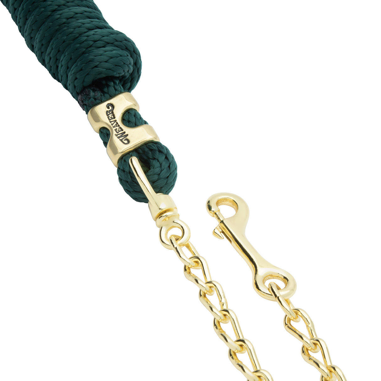 Poly Lead Rope with Brass Plated Swivel Chain