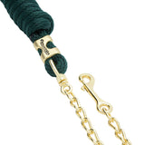 Poly Lead Rope with Brass Plated Swivel Chain