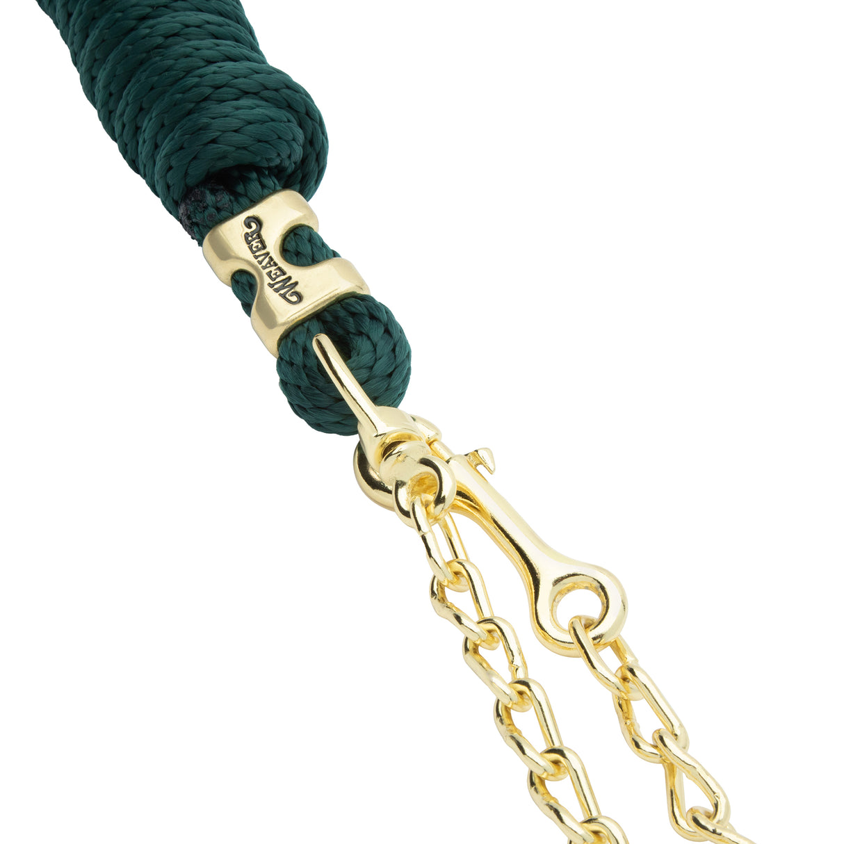 Poly Lead Rope with Brass Plated Swivel Chain