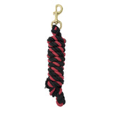 Color Cotton Lead Rope with Brass Plated 225 Snap, 5/8" x 8'